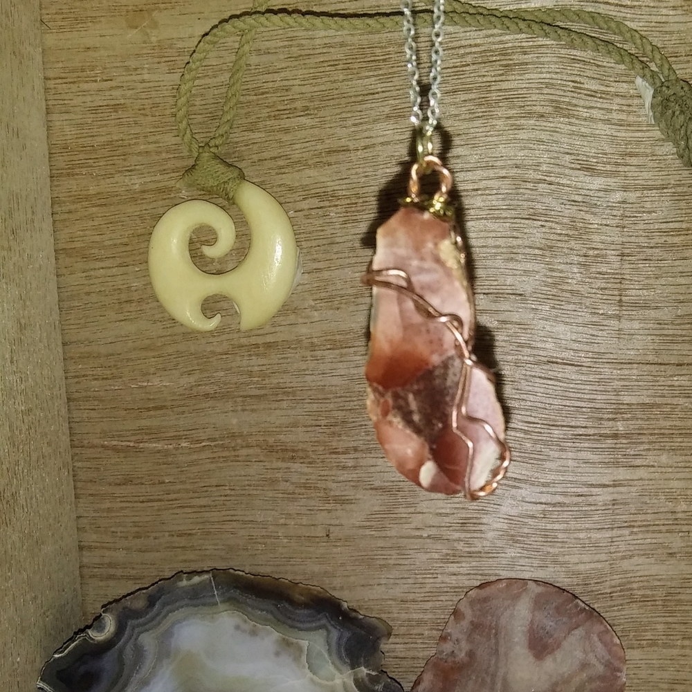 Wire wrapped Jasper